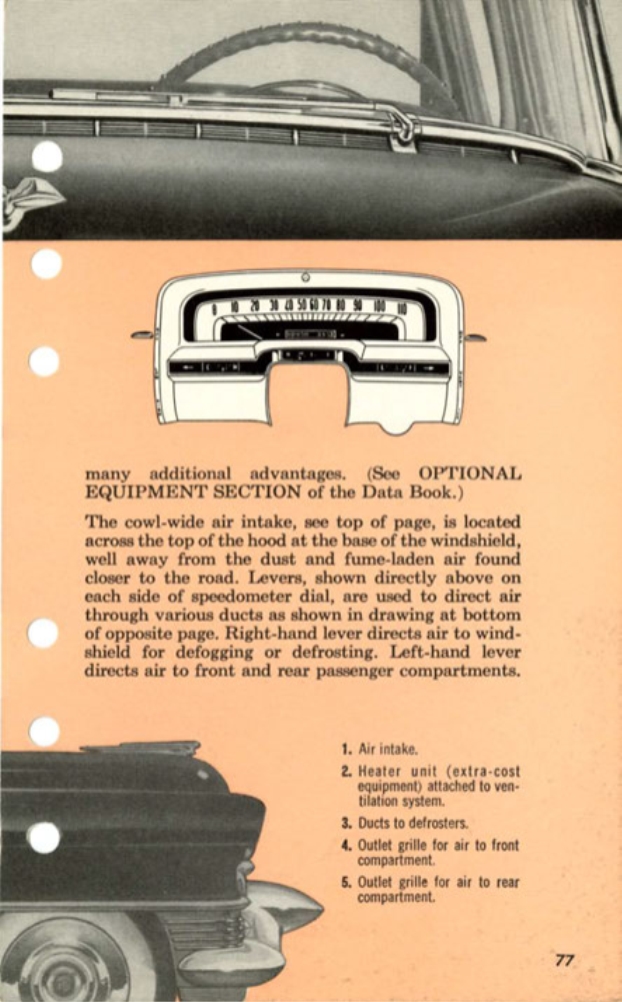 1955 Cadillac Salesmans Data Book Page 128